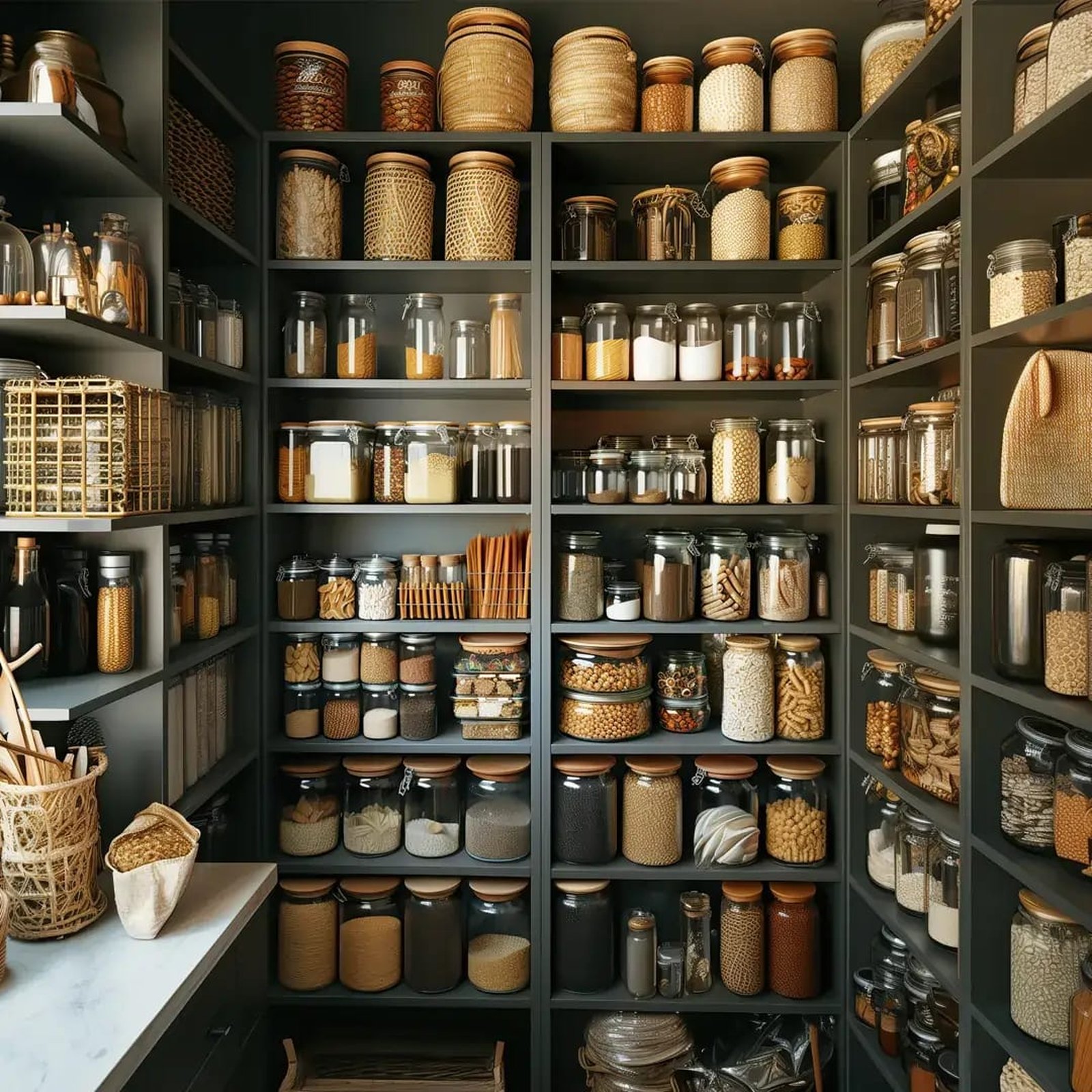Butler's pantry detail in a whole-home remodel by Reschka Design Build