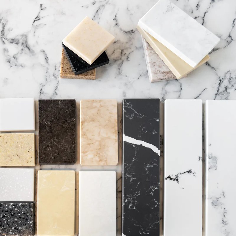 Detail of countertop selections in a Reschka Design Build whole-home remodel