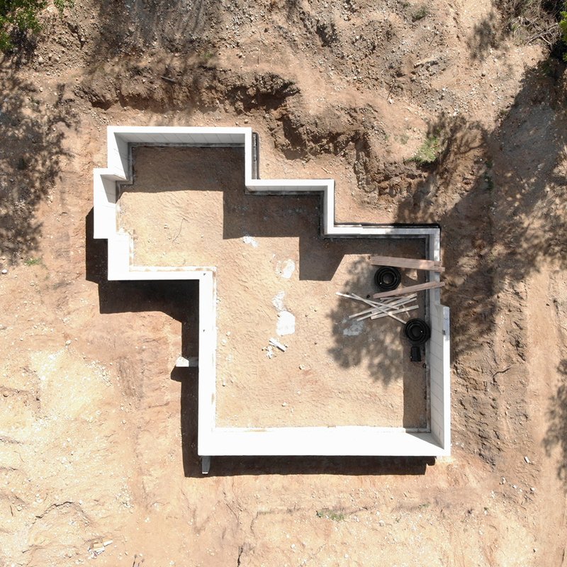 Active construction site managed by Reschka Design Build