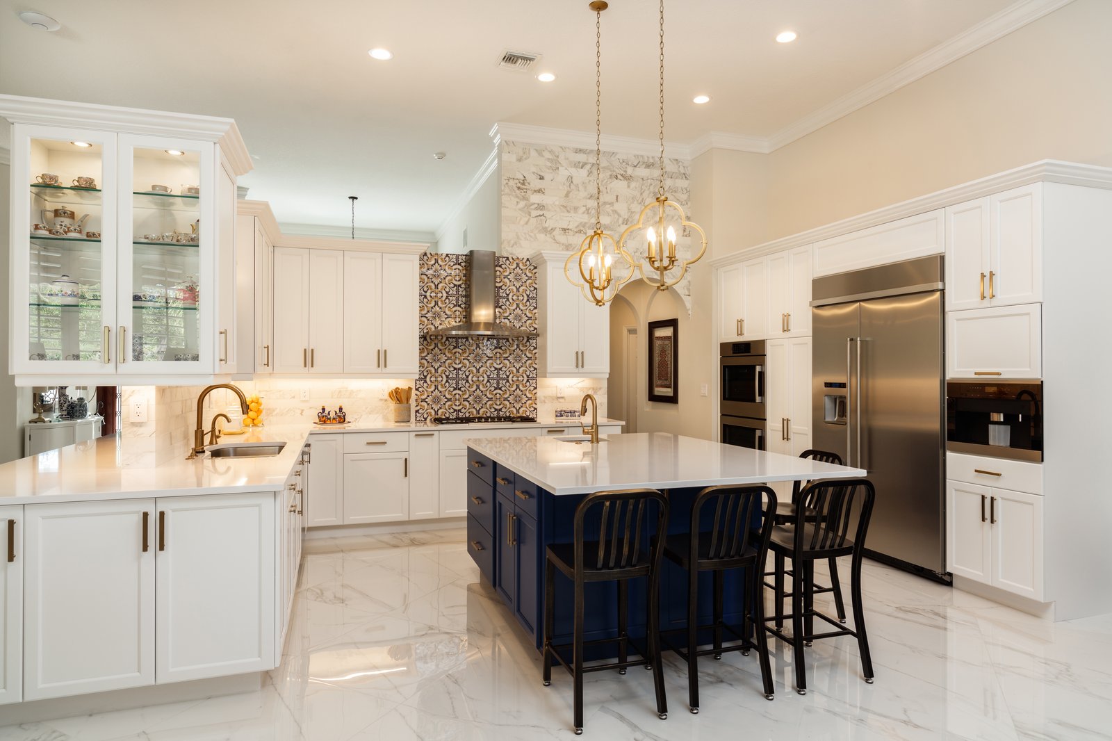 Brighton + Kitchen pendant lights by Reschka Design Build
