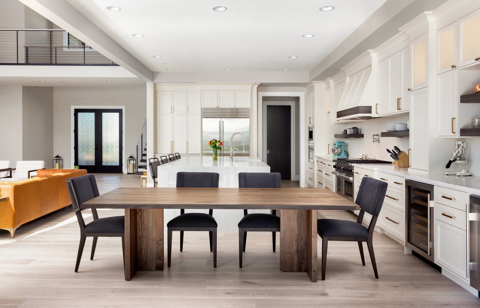 Forestview + Estate kitchen dining and living room open plan by Reschka Design Build