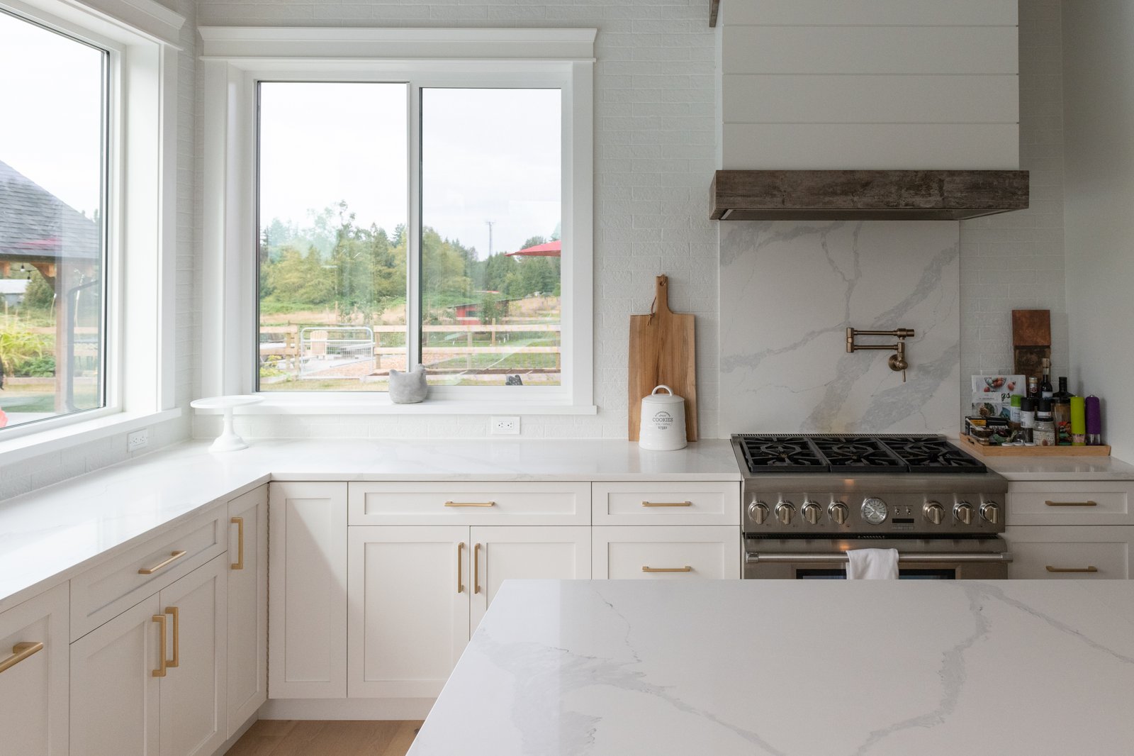 Willow Ridge + Estate modern kitchen with island by Reschka Design Build